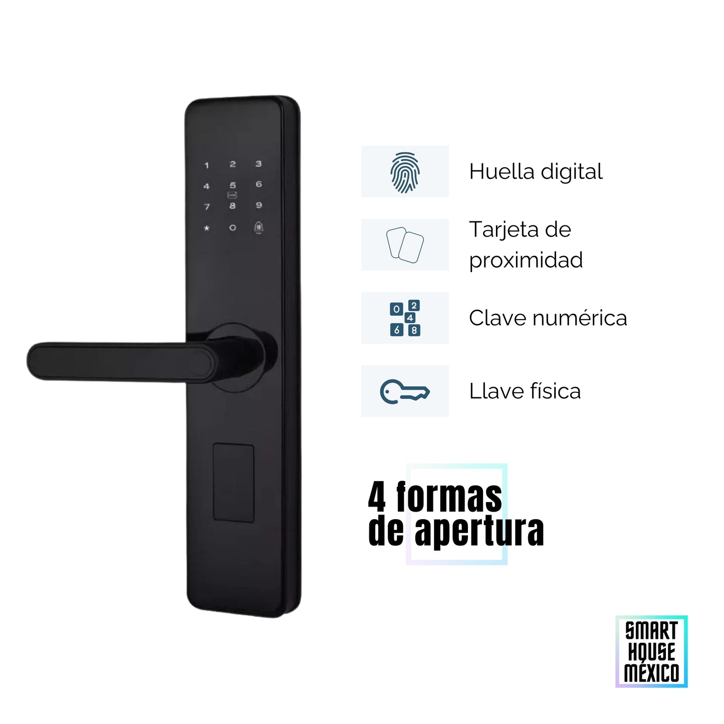 Cerradura de Seguridad 4 Métodos de Apertura - Nebula