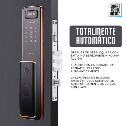 Cerradura Electrónica Wifi De Seguridad con Timbre y 6 Métodos de Apertura - Vortex