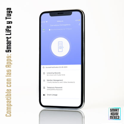 Cerradura Electrónica Wifi De Seguridad con Timbre y 5 Métodos de Apertura - Orbit (Bronce)